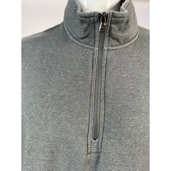 Izod Advantage Performance Stretch Grey Quarter-Zip Pullover Sweatshirt XL - Picture 5 of 16